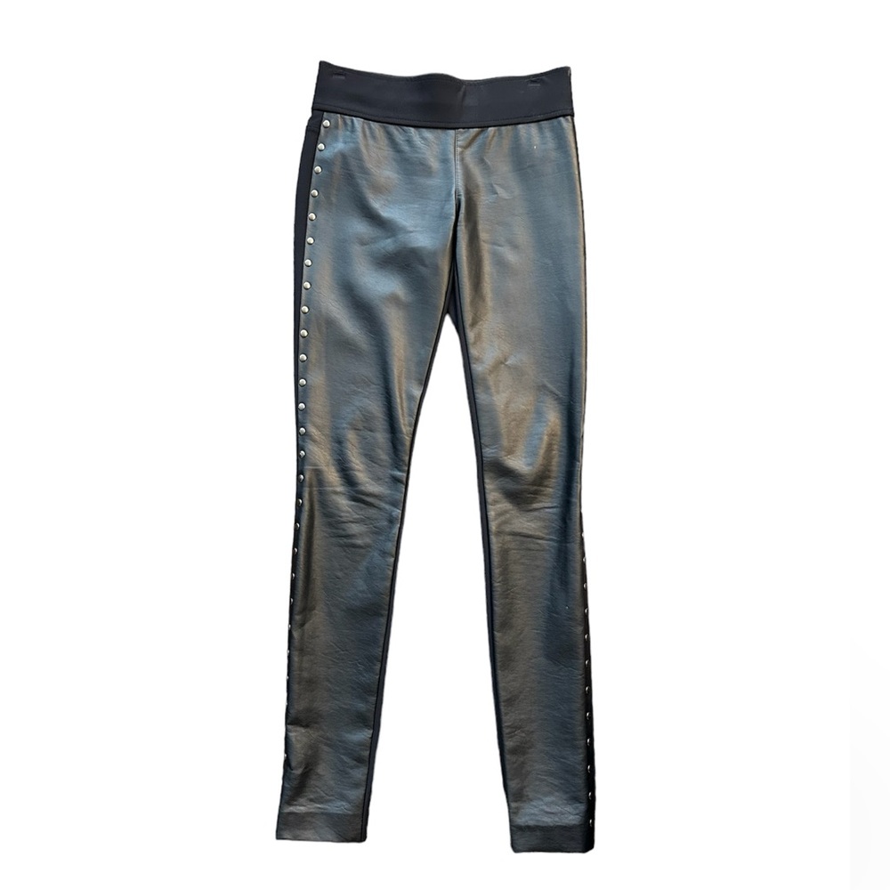 Club Monaco Faux Leather & studs leggings